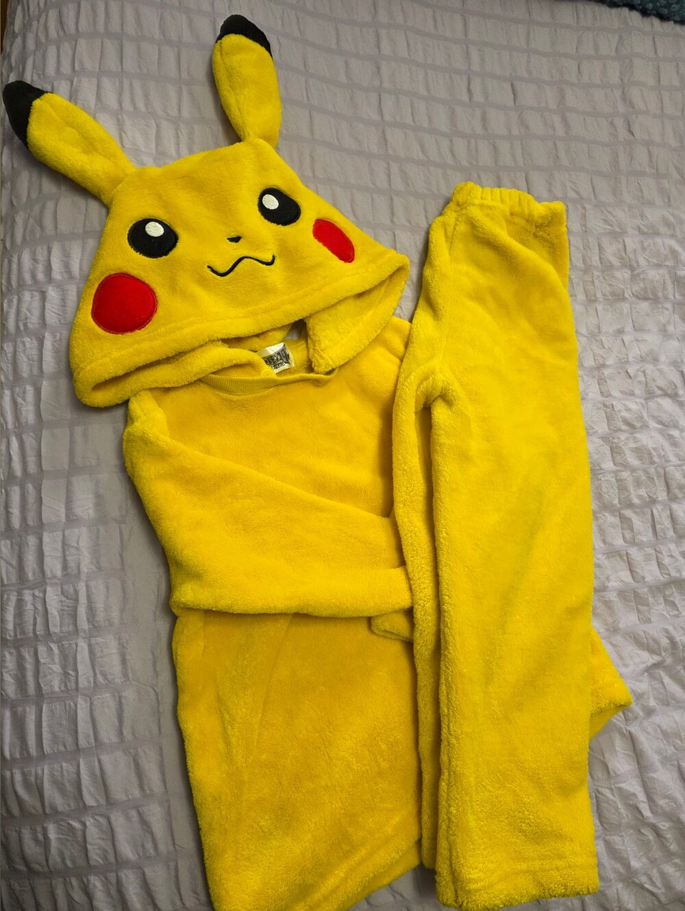 Pikachu Plush Hoodie + Pants Set
